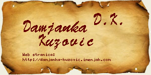 Damjanka Kuzović vizit kartica